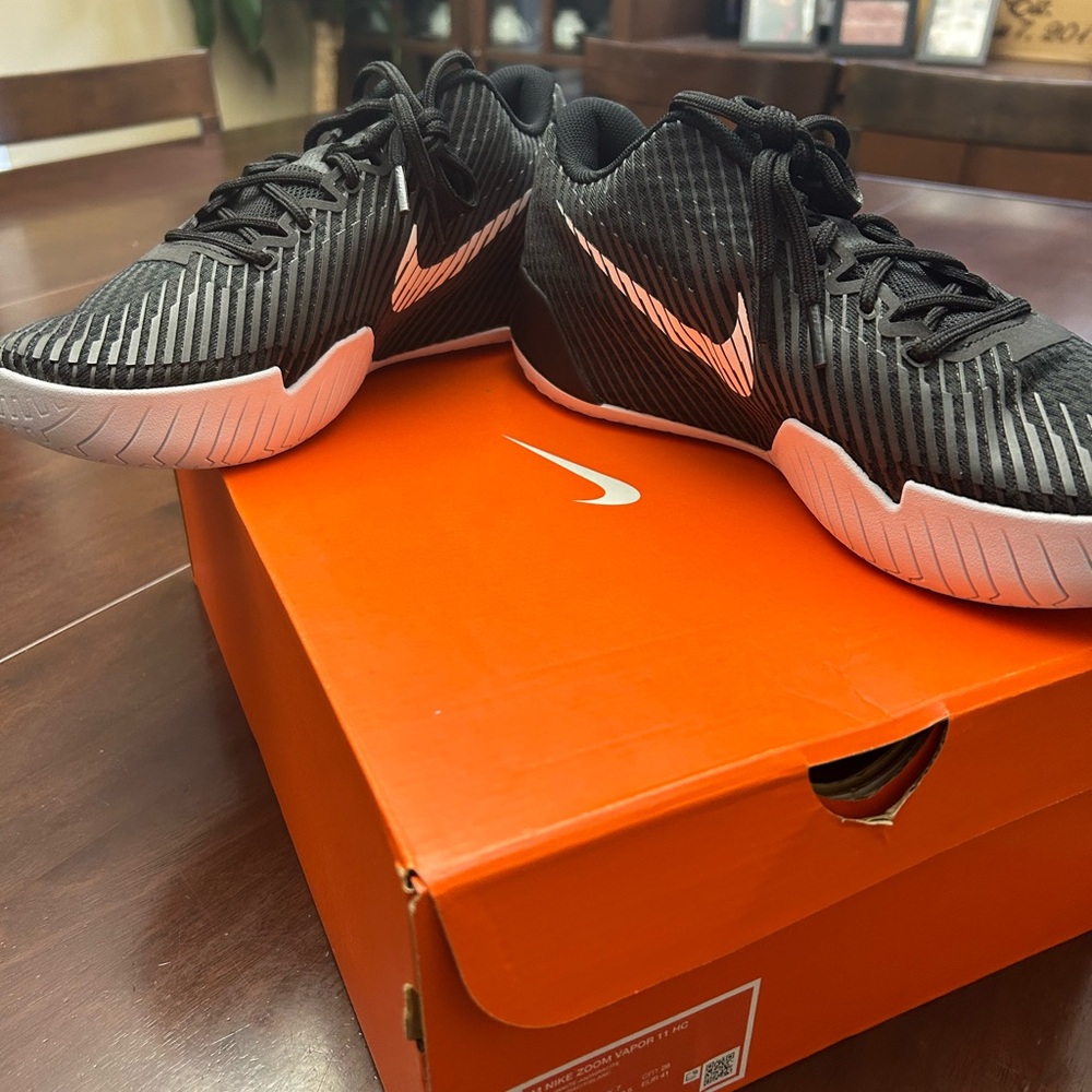 Nike Black and White Striped Sneakers
